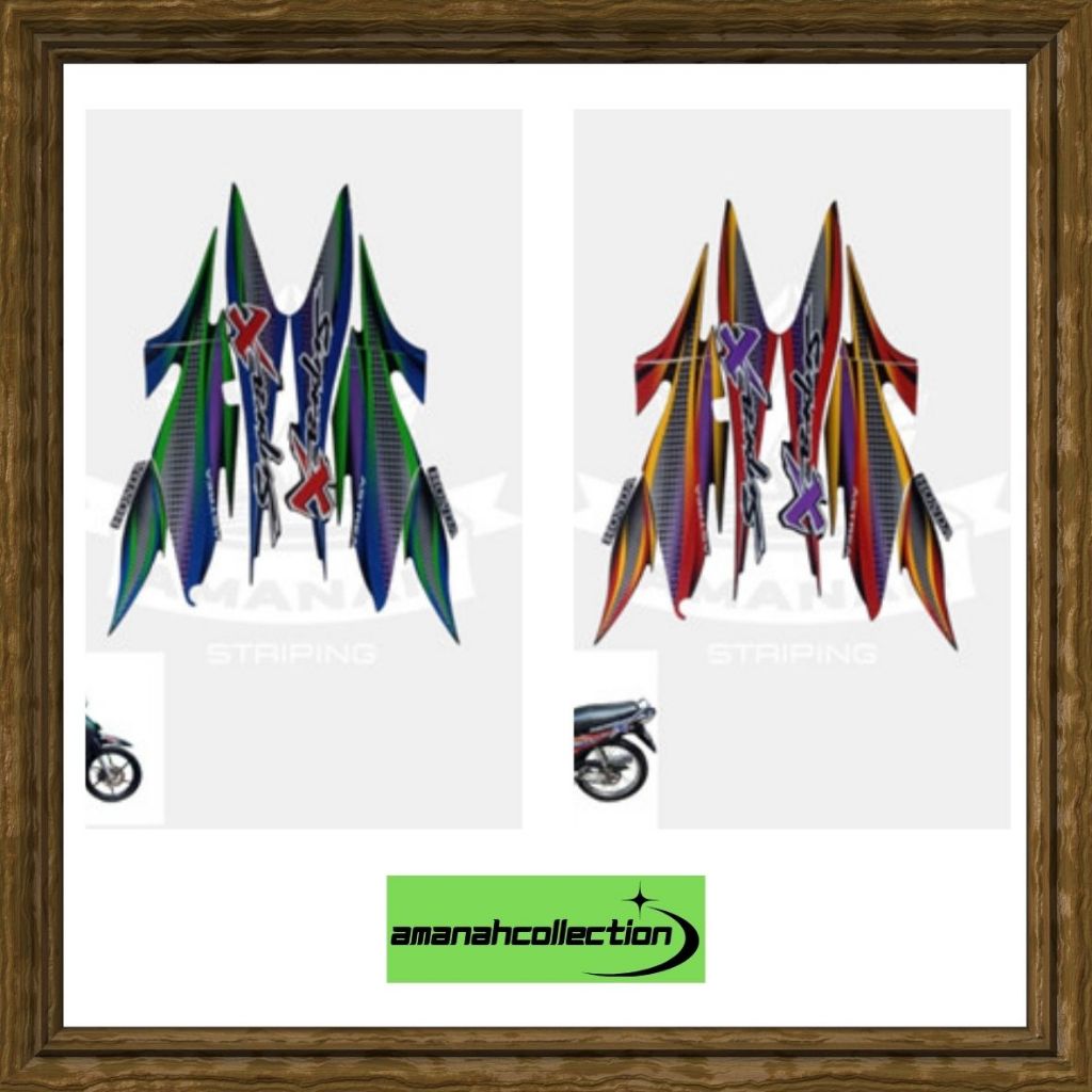 Stiker Striping Honda SUPRA X 2003- List Stiker Standar SUPRA X 2003 - Striping Standar SUPRA X 2003