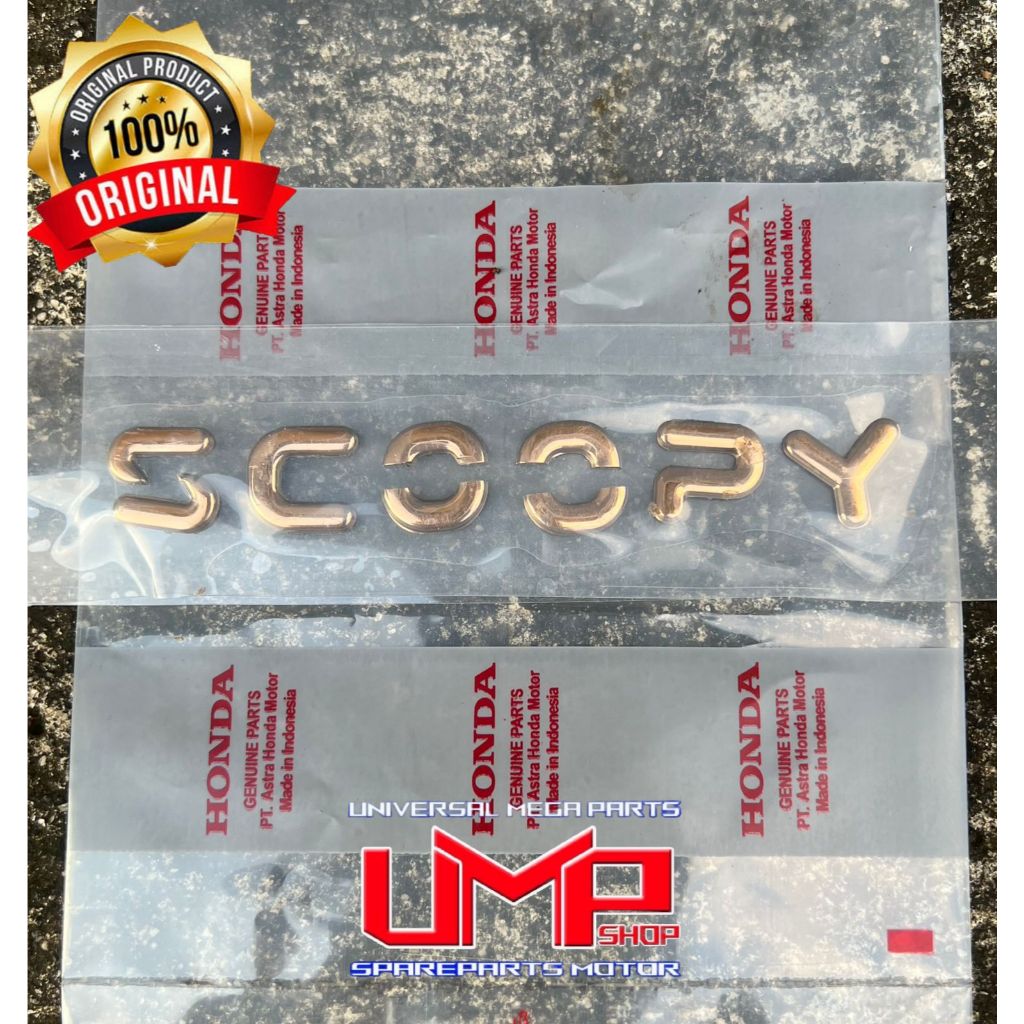 Emblem Timbul Scoopy 2024-2025 Original Emblem Honda Scoopy Timbul 2024 - 2025 Original