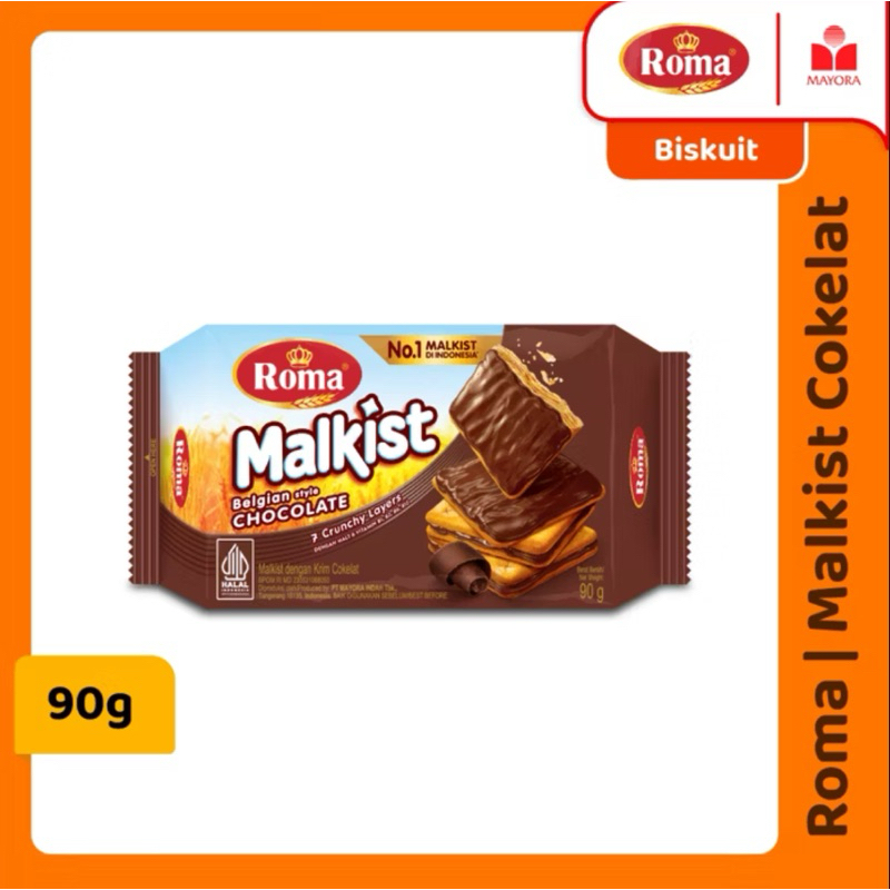 

Roma Malkist Cokelat 90 Gram