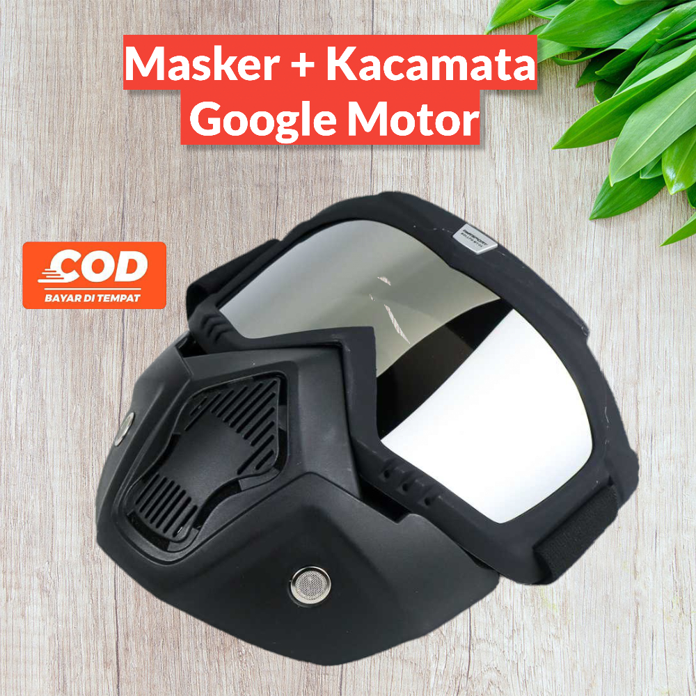 Masker Helm Kacamata Google Motor Motor Bogo JPX