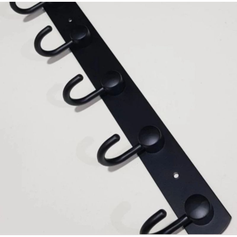 Kapstok baju stainles 5 kait stainles black