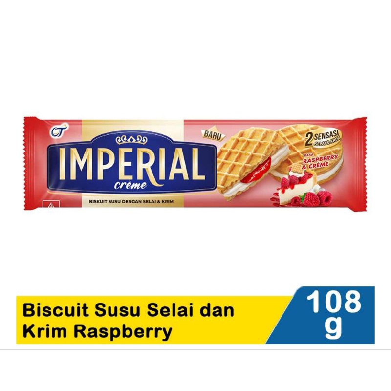 

Imperial Biscuit Susu selai dan krim Rasberry 108g