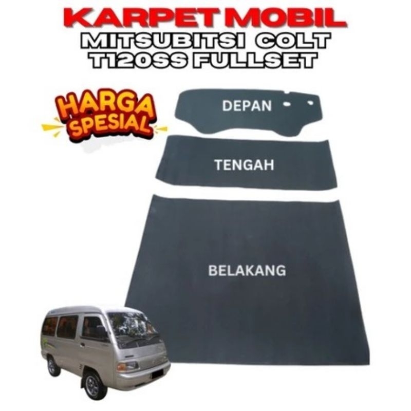Karpet Mobil Mitsubishi Colt T120SS Fullset - Perlindungan Lantai Mobil yang Tahan Lama - Aksesoris,