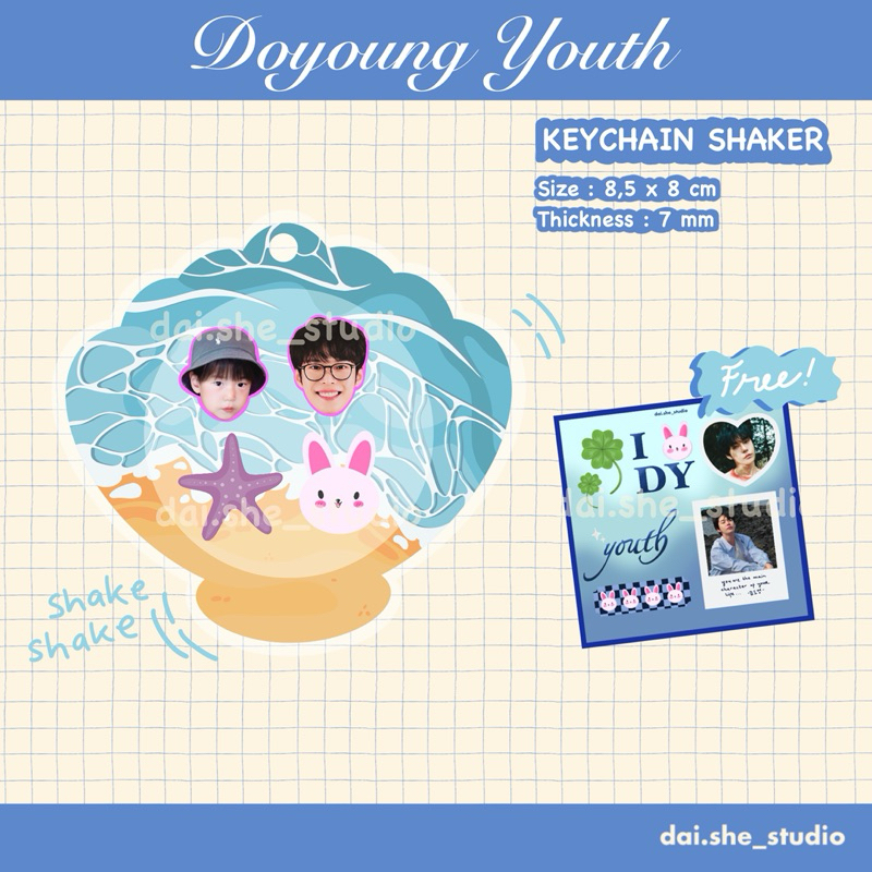 Keychain / Gantungan Kunci Shaker Akrilik Kpop Doyoung NCT Youth