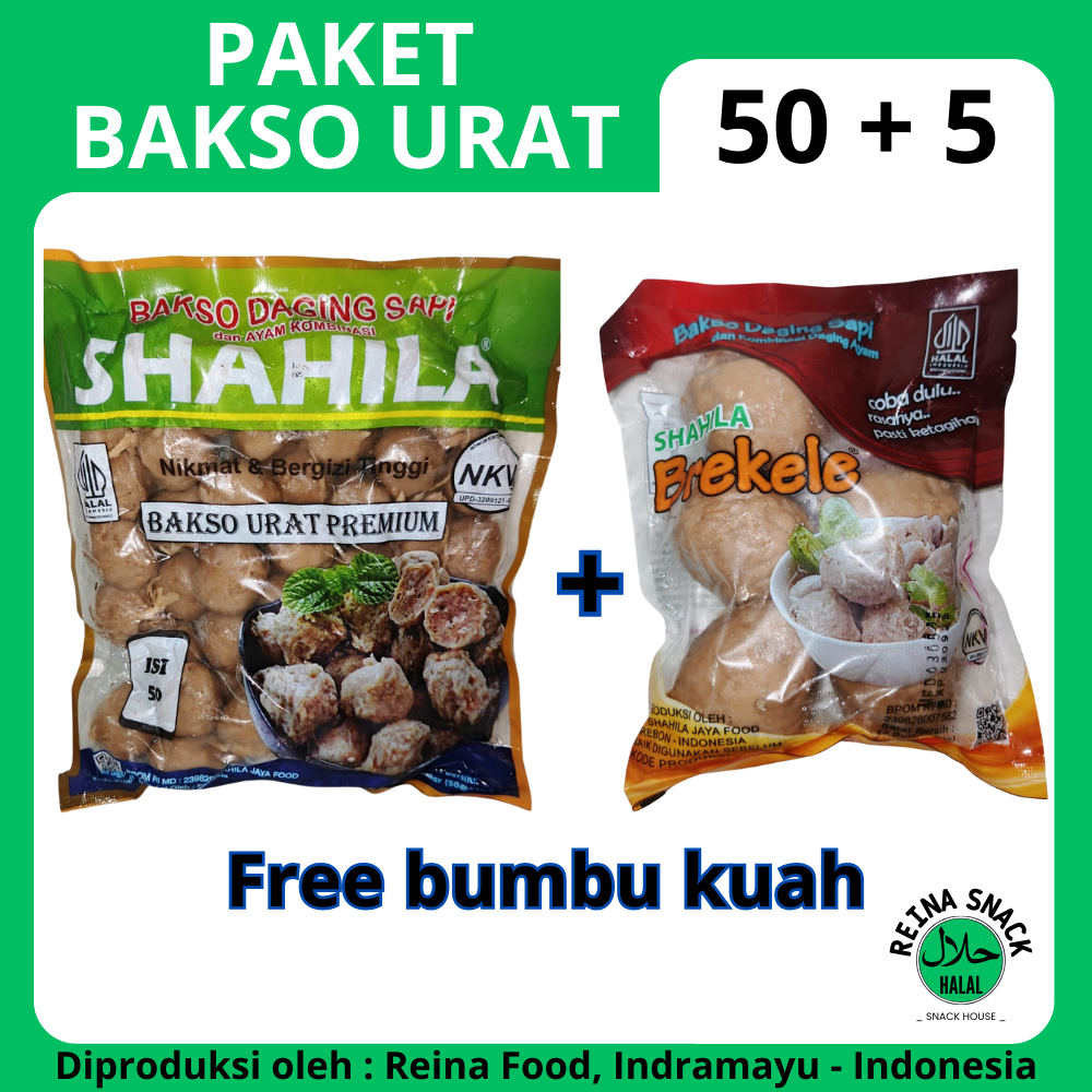 

PAKET BAKSO URAT 50+5 JUMBO FREE BUMBU KUAH