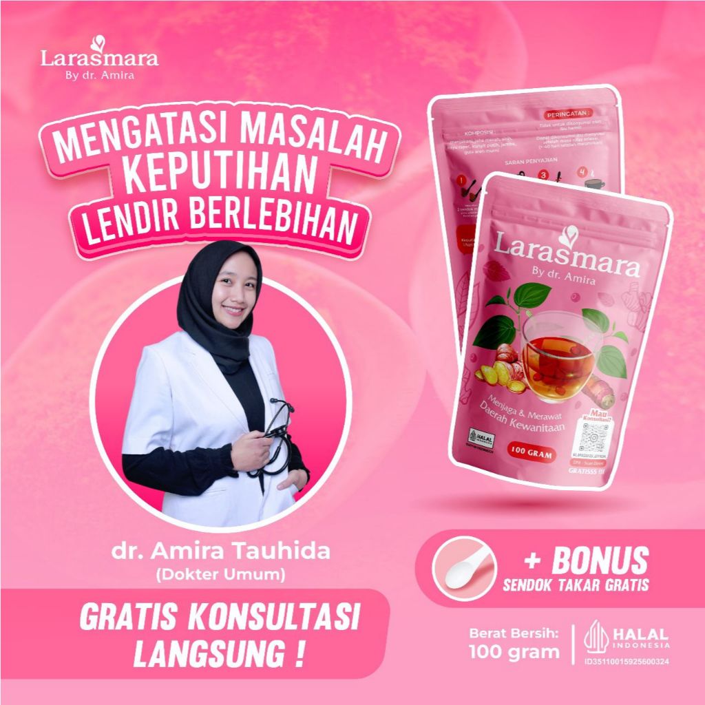 

LARASMARA - Bebas Keputihan dan Lendir Berlebih - Minuman Jamu Ayu Herbal Instan untuk Membantu Merawat dan Menjaga Kesehatan Daerah Kewanitaan
