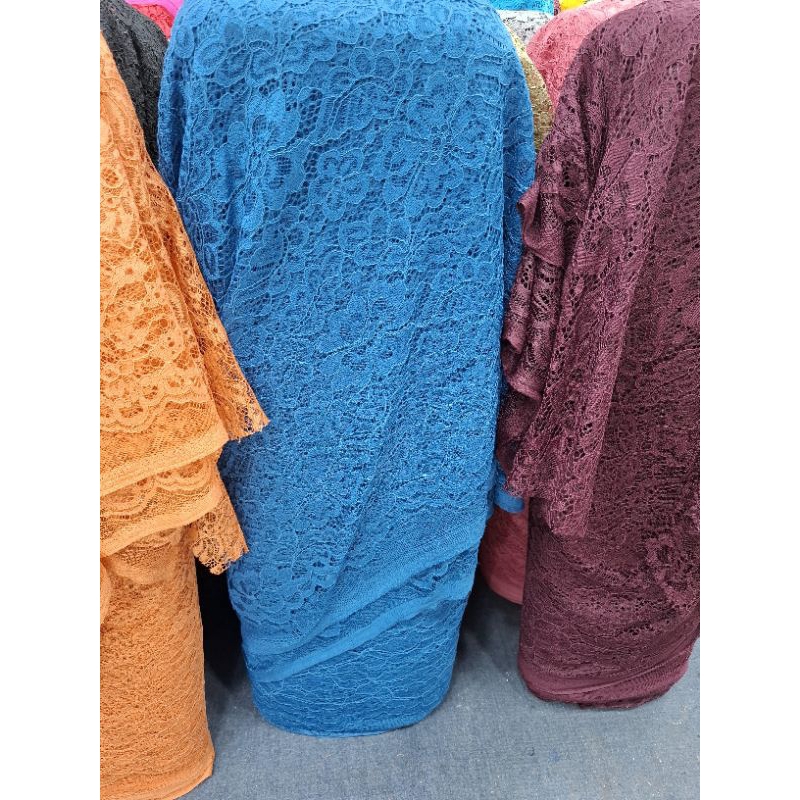 BAHAN/KAIN BRUKAT HALUS , HARGA PER 0,5 MTR