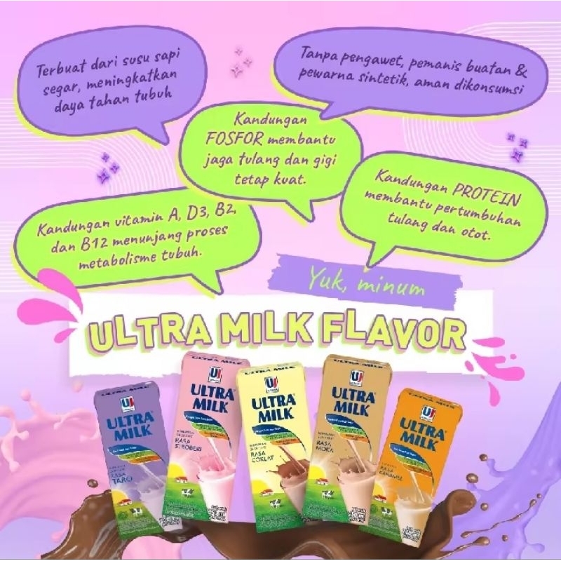 

Ultra Milk Susu Uht Full Cream Strawberry Coklat 200ml x 24pcs 1 Karton