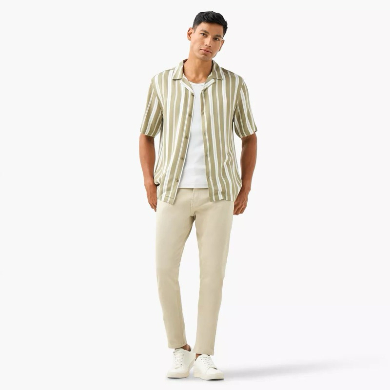 kemeja strip splash original