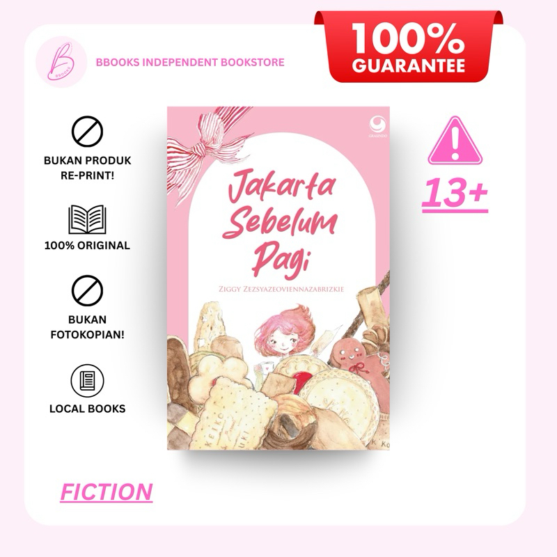 BBOOKS — NOVEL JAKARTA SEBELUM PAGI ZIGGY ZEZSYAZEOVIENNAZABRIZKIE 100% ORIGINAL NEW SEALED GRAMEDIA