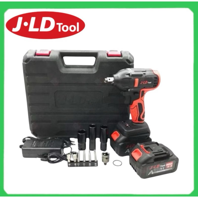 JLD 48V Impact Wrench Cordless Mesin Impact Wrench Baterai Charger