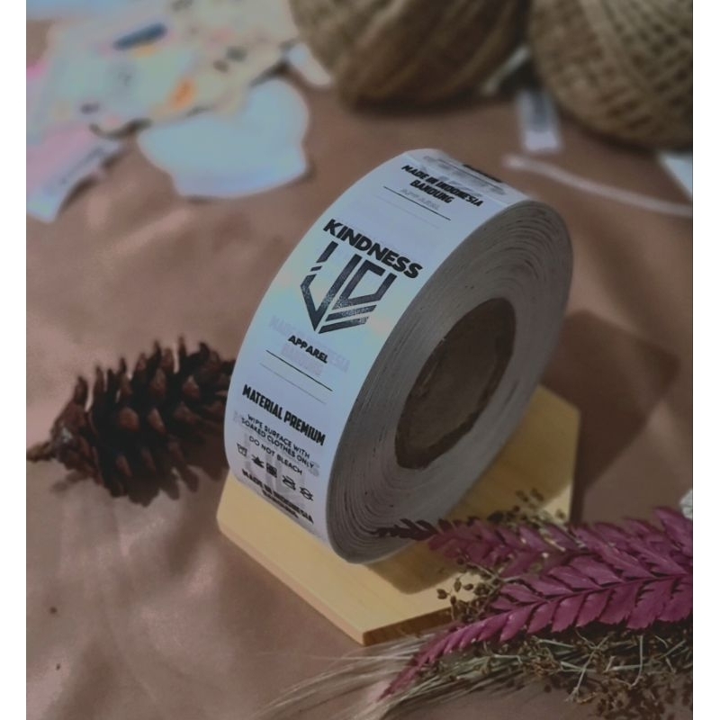Label Satin 160 Meter Label wash tag Label pencucian Label baju