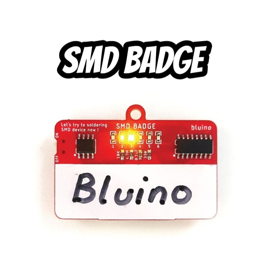 Badge Soldering Kit SMD Running LED PCB - SMD Badge Papan Nama