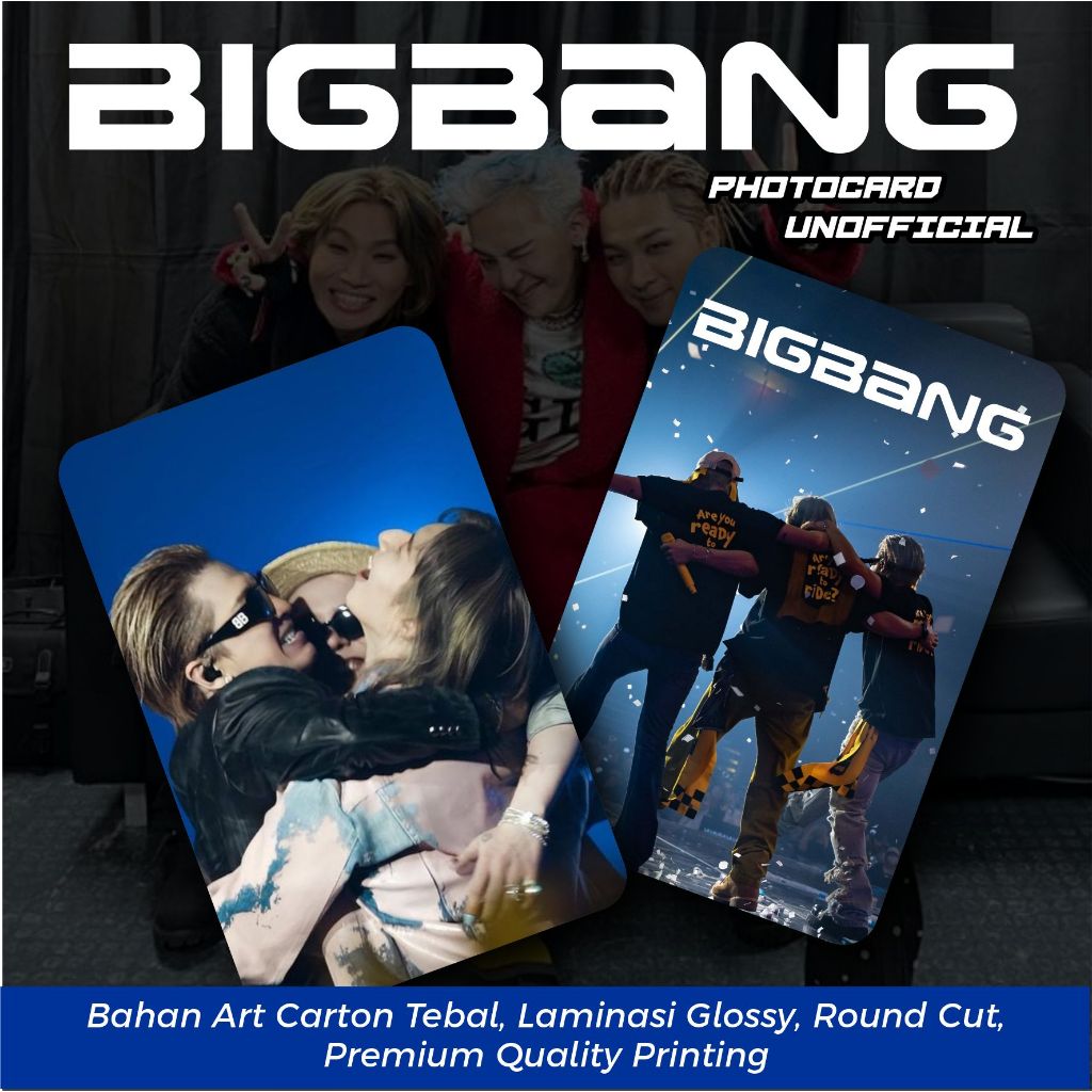PHOTOCARD 25 PCS BIGBANG TRIO G-DRAGON DAESUNG TAEYANG  KARTU FOTO PREMIUM 2025