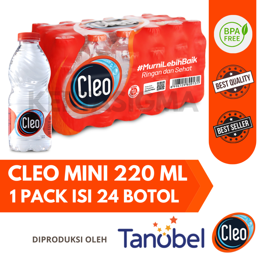 

Cleo Air Mineral Mini Botol Kecil 220 Ml Isi 24 Botol
