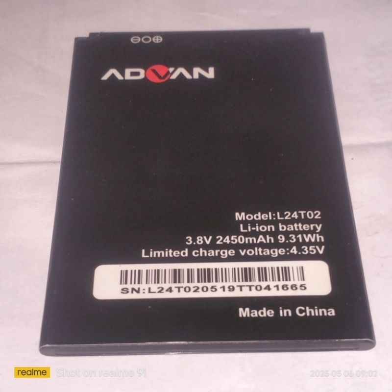 Baterai Advan S-50 Prime