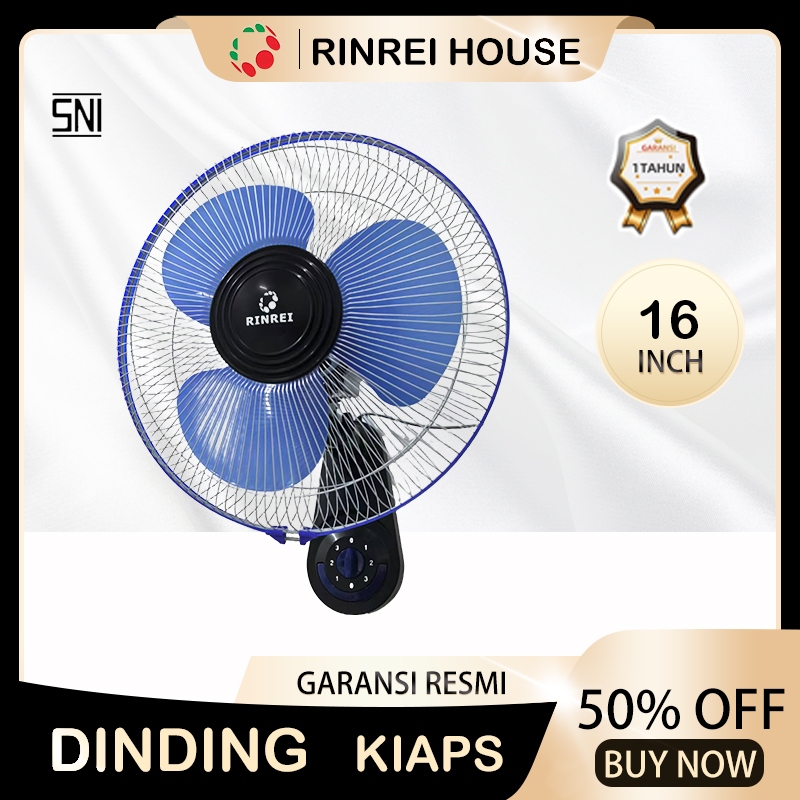 COD Rinrei KipasKipas Angin Dinding RINREI Bergaransi Kipas Tembok 16Inc Wall Fan Kualitas Nasional 