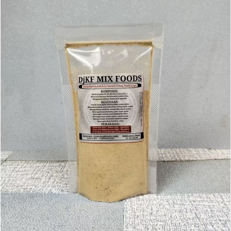 Kalsium Ayam Aduan 100grm - Kalsium Ayam DjKF Mix Foods Standart