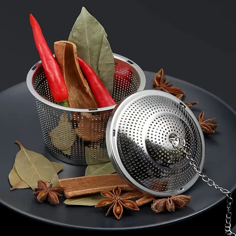 Kang Gege - Saringan Teh / Kopi / Herbal / Bumbu Rempah Stainless Steel Reusable Filter - MB4 - Silv