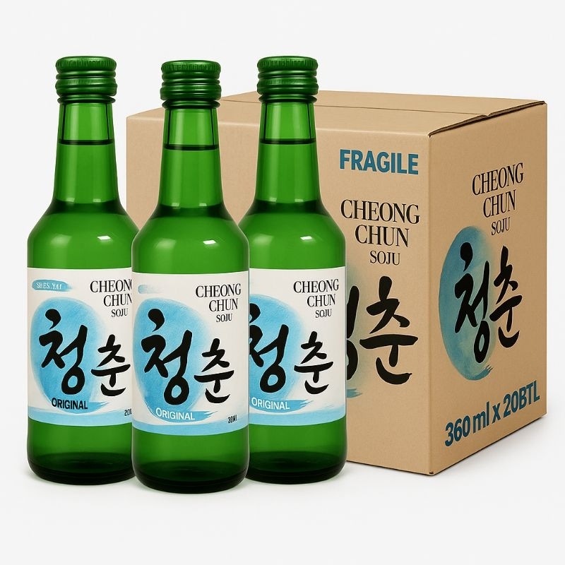 

Cheong Chun Soju Original 1 Kardus Isi 20 Botol