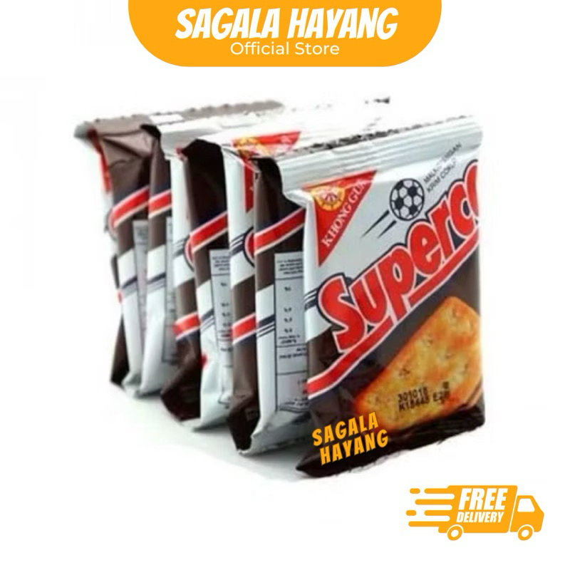 

( SAGALA HAYANG ) 1 Renceng isi 10pcs Superco Biskuit Isi Cokelat