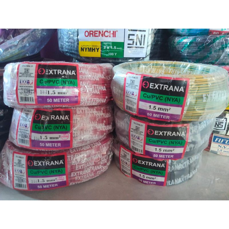 Kabel Tembaga NYA EXTRANA 1,5 50M