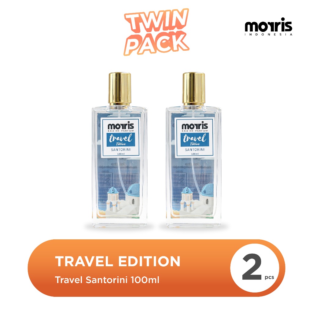 Morris Travel Edition Parfum Unisex 100 ml x 2 Pcs