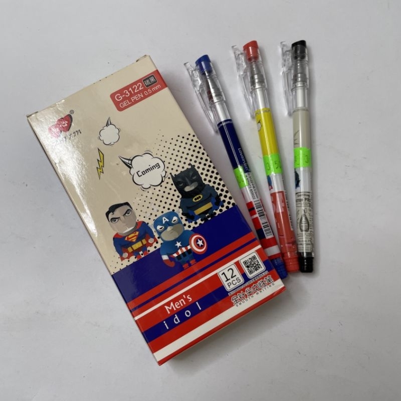 

Pulpen zhi xin mini gel 0.5mm hitam G-3122 (12pcs)