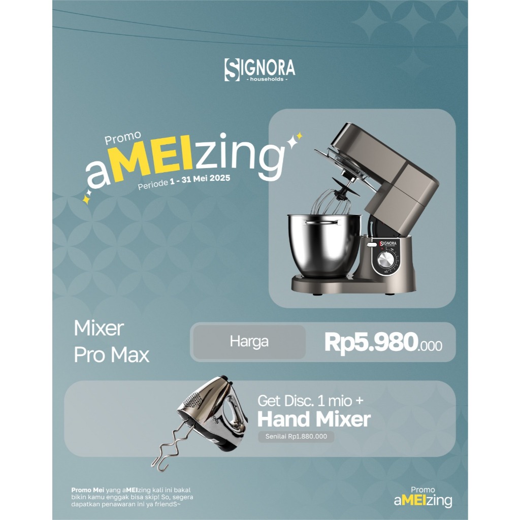 PROMO Signora Mixer Promax Standing Jumbo Besar