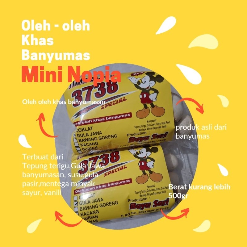 

NOPIA MINO GULA JAWA | OLEH OLEH KHAS BANYUMAS