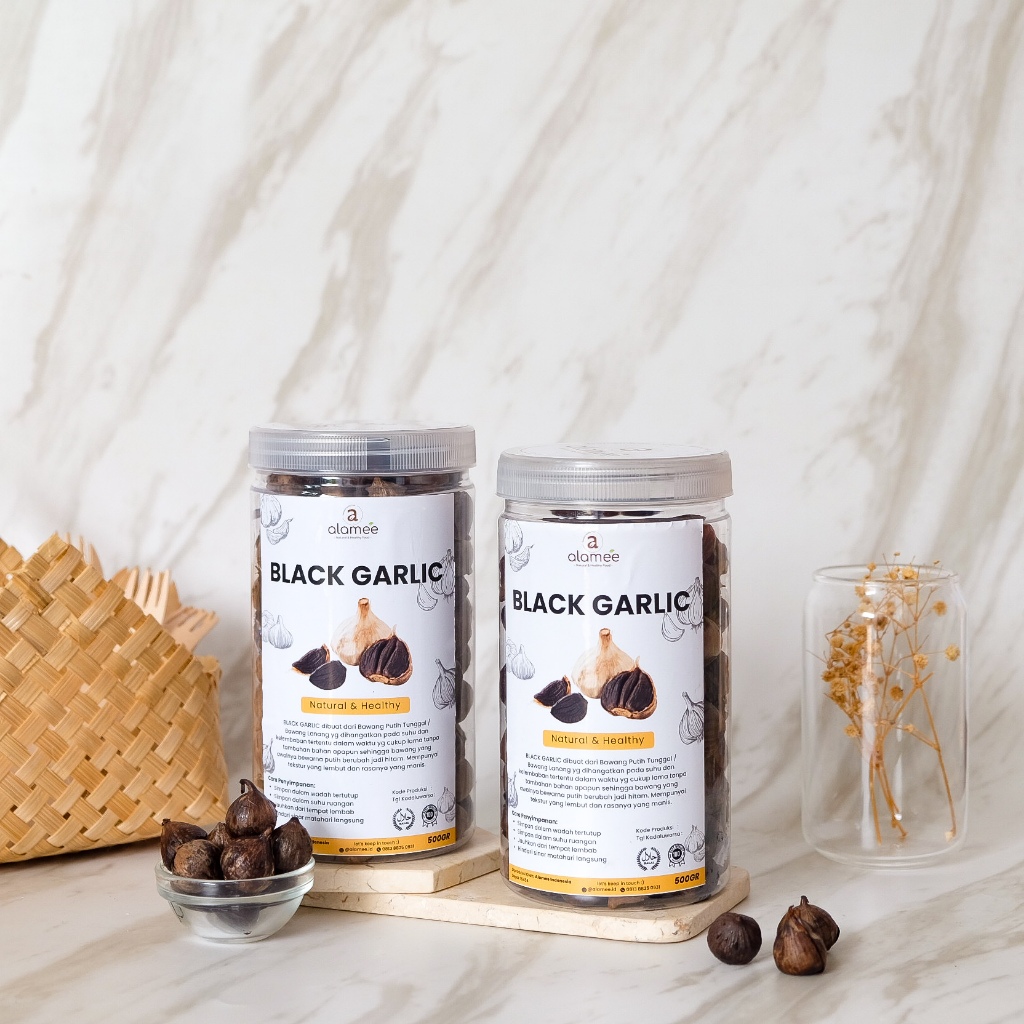 

ALAMEE Black Garlic Bawang Hitam Tunggal Lanang Herbal Alami Natural 500gr