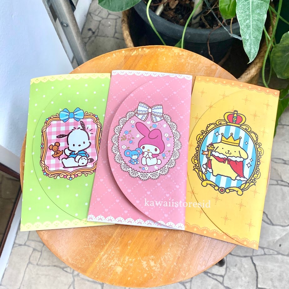 

Stiker Amplop Karakter Kartun Sanrio Cinnamoroll Pochacho Pompompurin Hello Kitty My Melody Kuromi Lucu Alat Tulis Label Kertas Unik Kado Hadiah Gift
