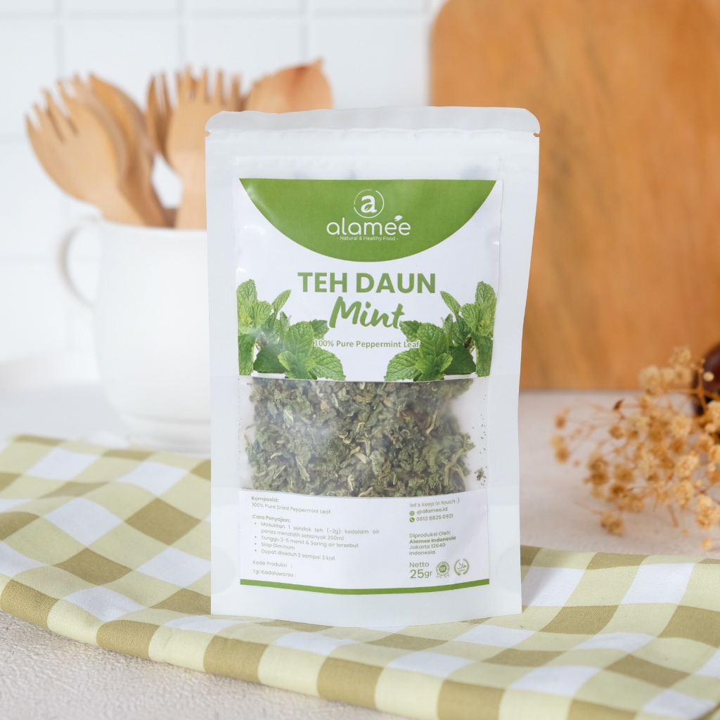 

ALAMEE Teh Peppermint Pepper Mint Tea Teh Daun Organik Kering Dried 25gr