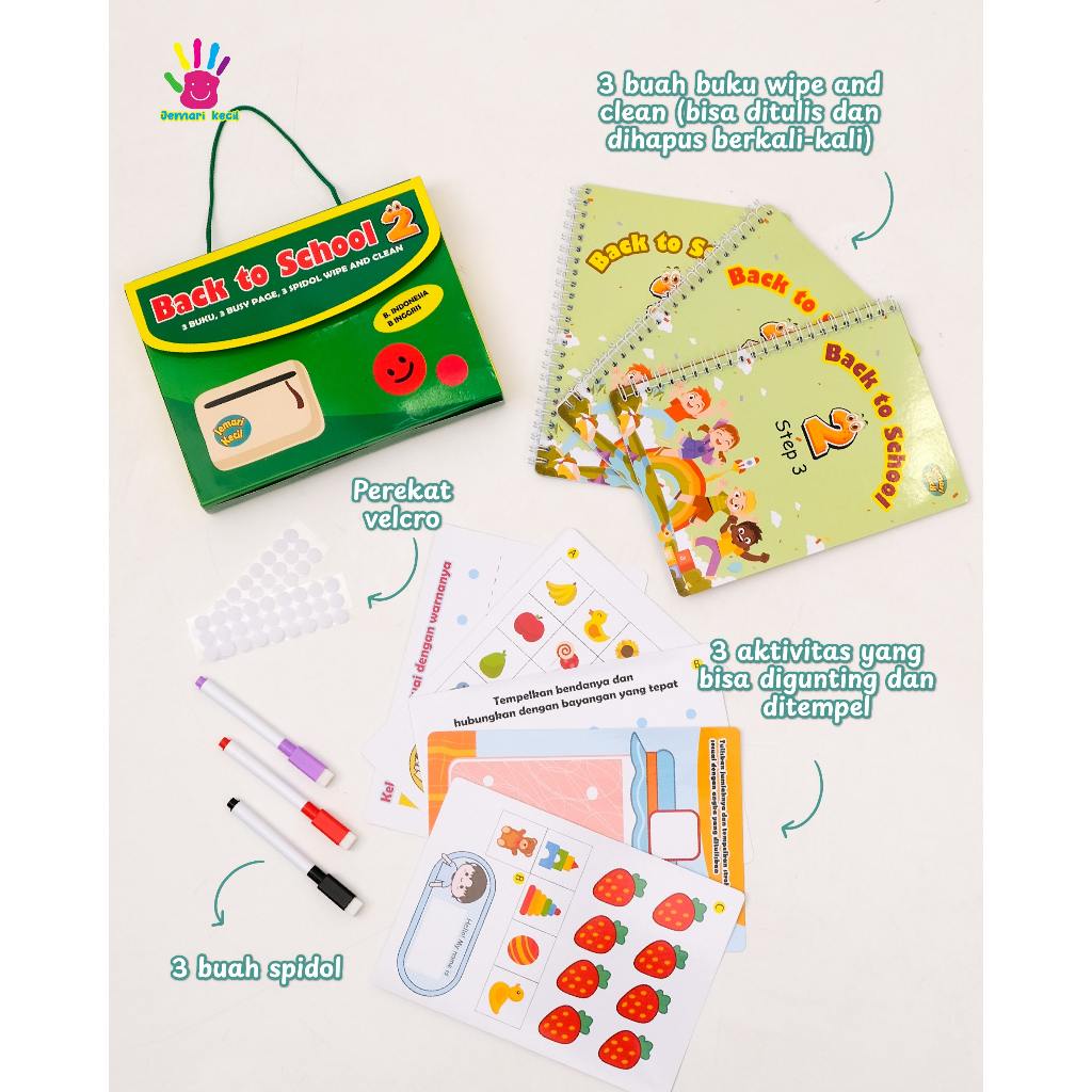 

RB JEMARI KECIL Paket 3 Buku Belajar Menulis Bisa Dihapus Anak Paud Back To School