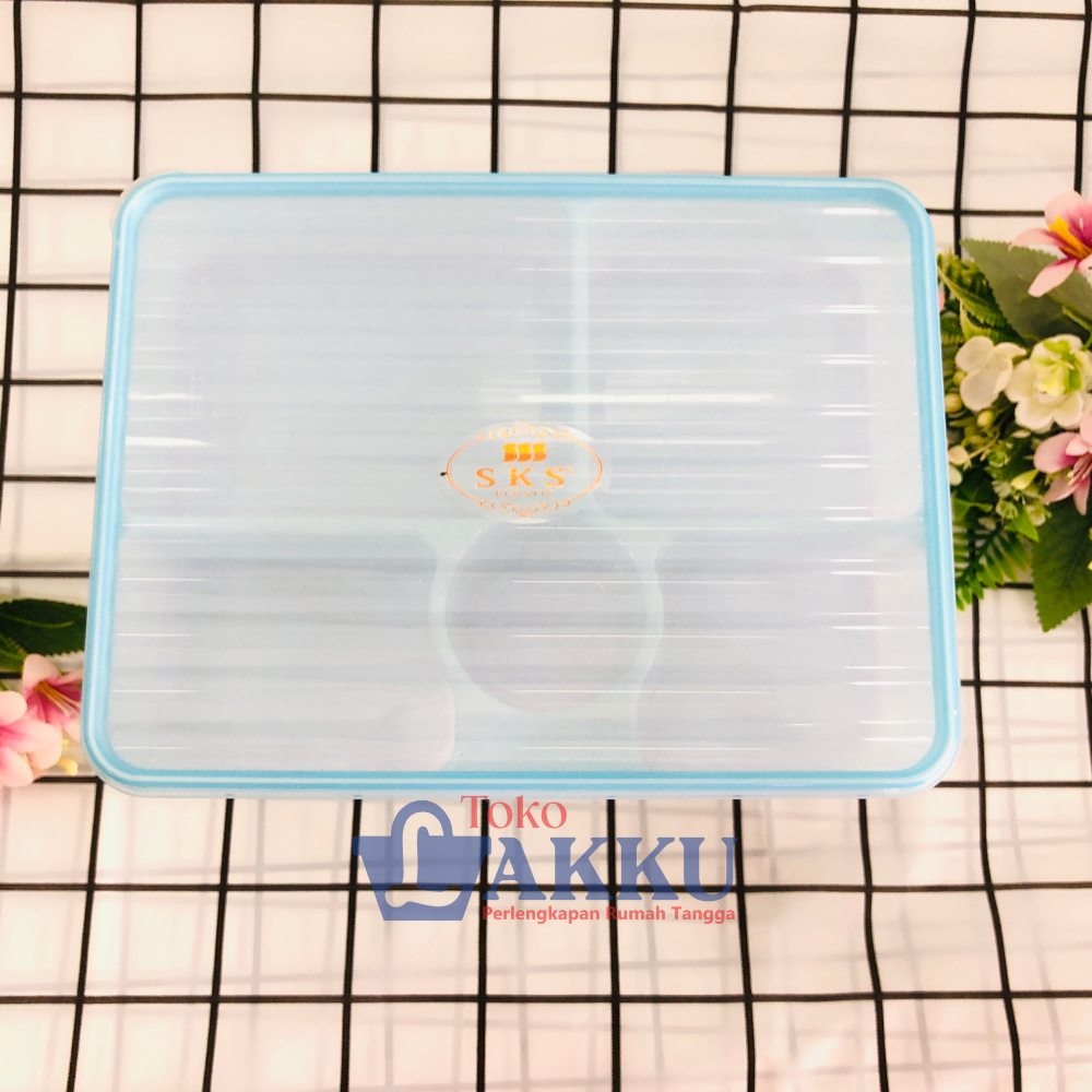 Lunch Box Ginza SKS Kotak Makan Anak Sekat 5 Ompreng Catering Plastik