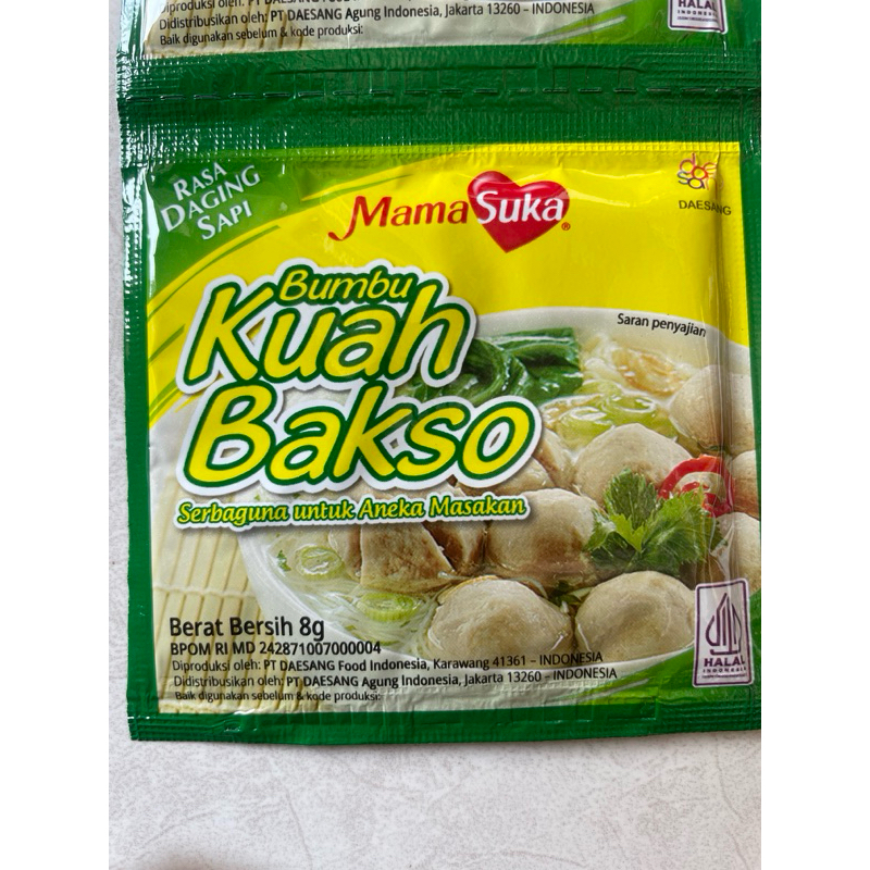

6Pcs Bumbu Kuah Bakso Mamasuka 8Gr