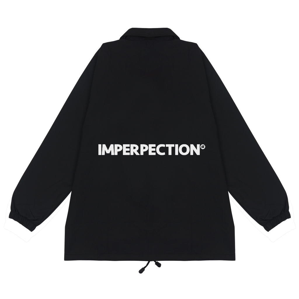 Troy Company Coach Jacket Imperpection Black - Jaket Windbreaker Hitam WN 3121