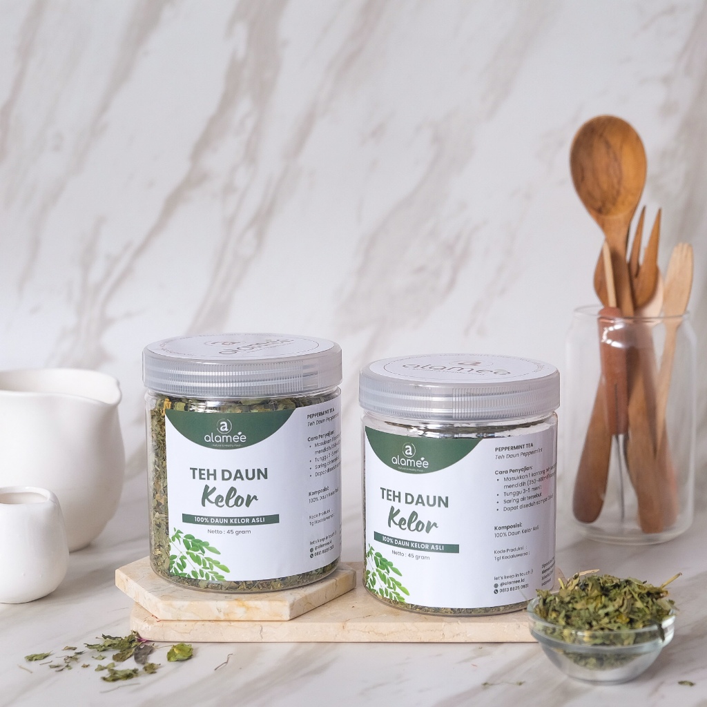 

ALAMEE Teh Daun Kelor Moringa Tea Herbal Alami Flower Asli Kering Organik 45gr