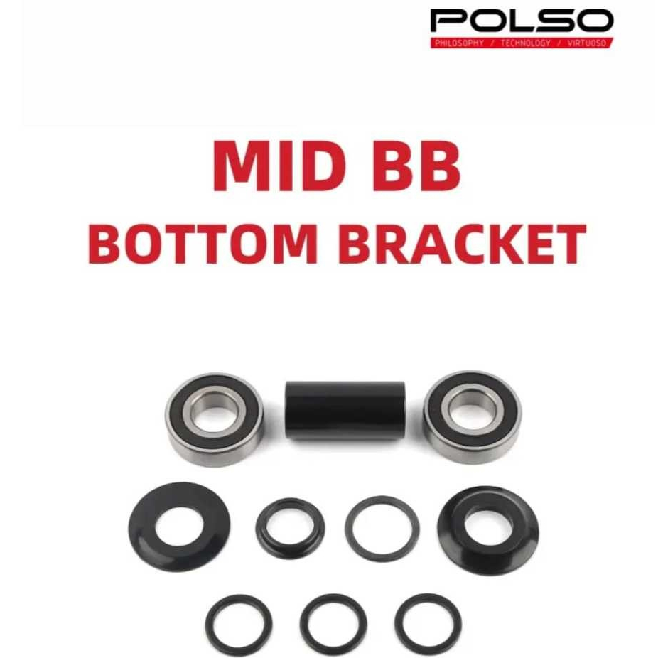 Polso BB Bottom Bracket Mid Set Sepeda BMX 19mm Seal Bearing