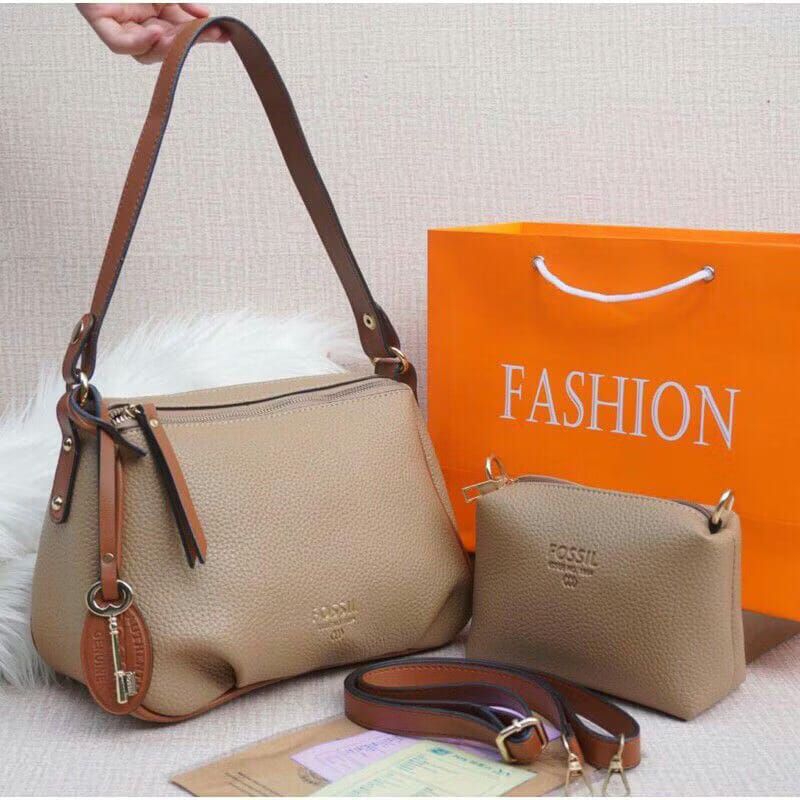 Tas slempang wanita  banyak ruang free tas  kecil+tali panjang