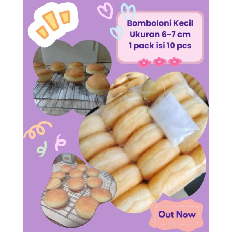 

Donat bomboloni frozen kecil ukuran 7 cm isi 10 pcs
