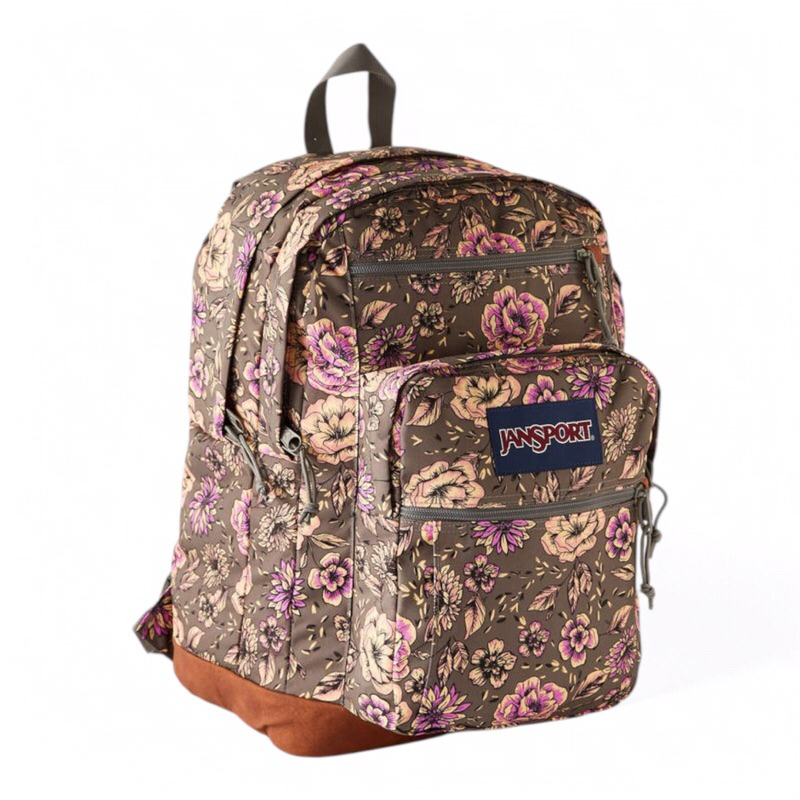 Jansport Big Student Flowers Brown 100%Original