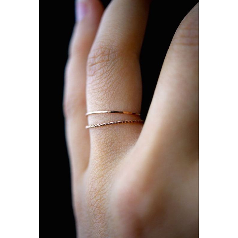 cincin emas wanita model twist