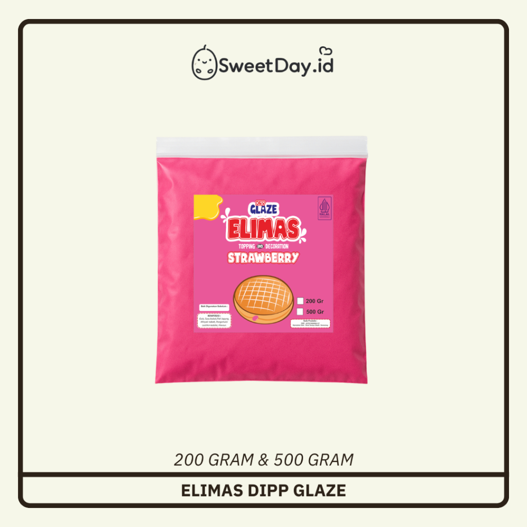

Glaze 200 & 500 Gram Strawberry Elimas
