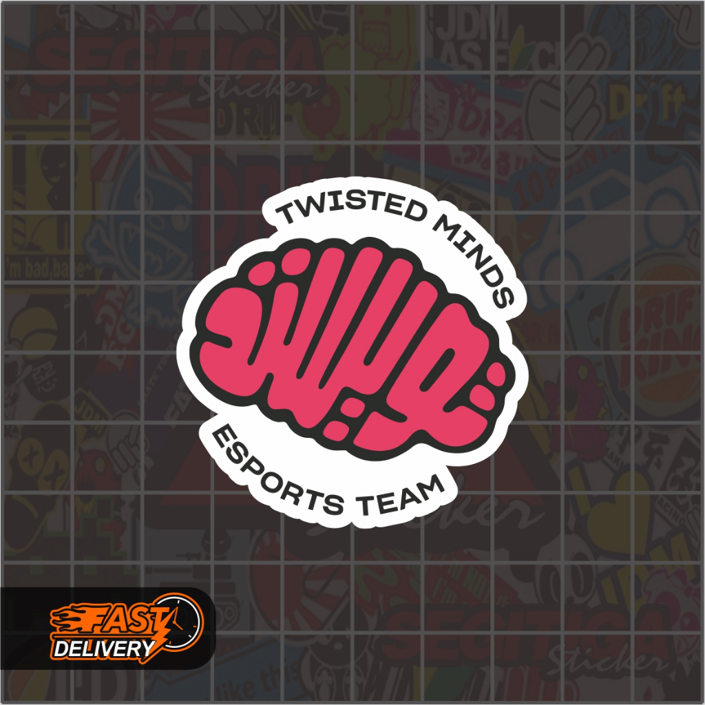 

Sticker Twisted Minds Esport Ukuran 5 x 5 Cm