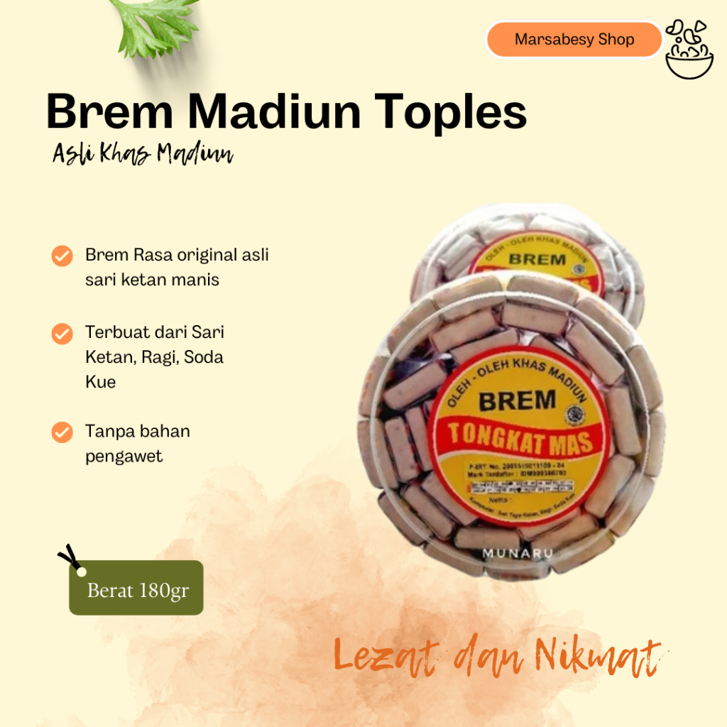 

NEW Brem Madiun Toples Tongkat Mas Rasa Original MURAH BERKUALITAS