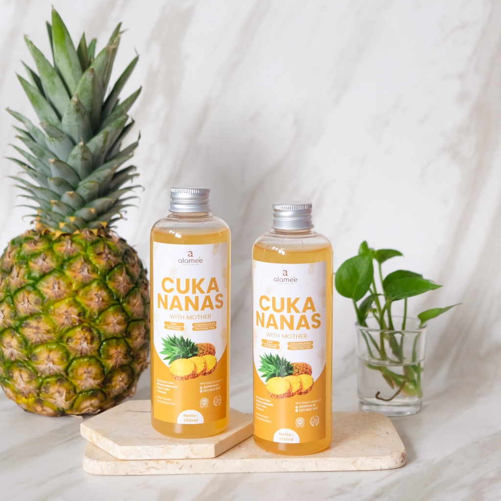 

ALAMEE Cuka Nanas Pineapple Cider Vinegar With Mother Original Organik 250ml