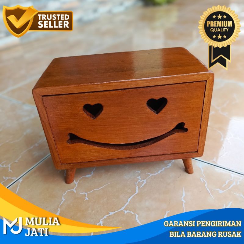 Tempat Tisu Smile Kayu Wadah Tisu Kayu Estetik  Tempat Tissue Unik Kayu Jati Tempat Tisu Aesthetic T