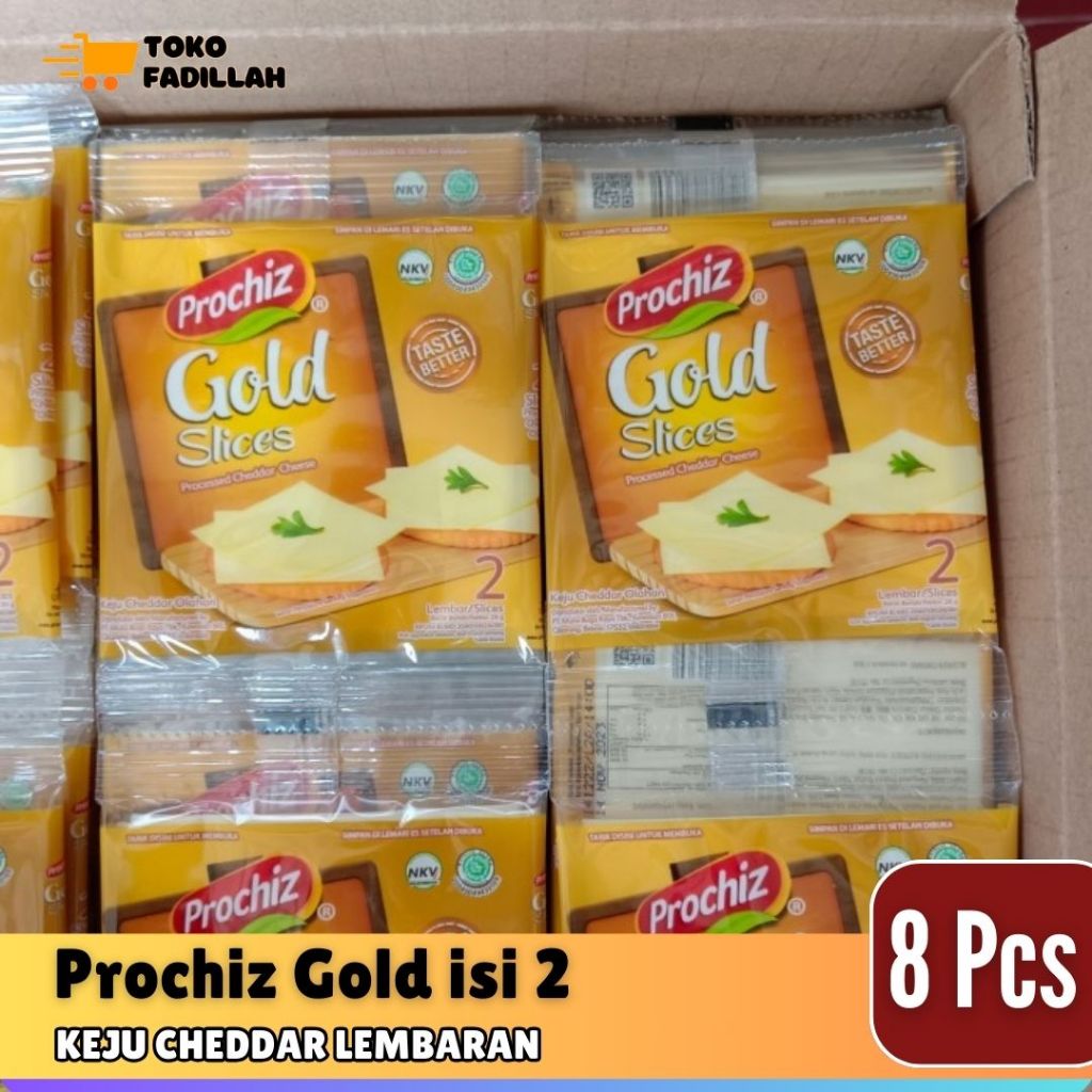 

Prochiz Gold Slices isi 2 Lembar x 8 pcs (1 Renteng)
