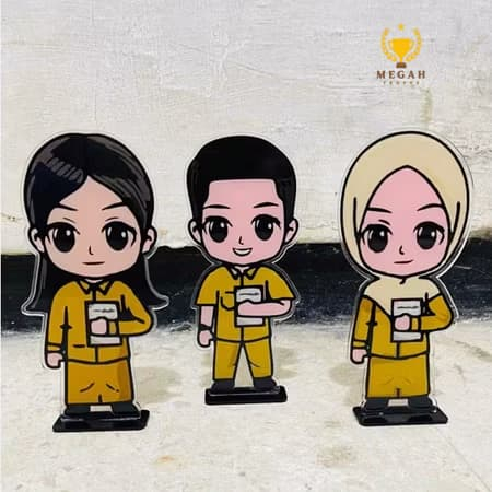 Piala Guru Karakter Guru Hadiah Guru Akrilik Piala Akrilik (Hari Guru PNS) Akrilik Saja - Piala Hari